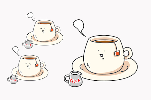 Milk & Tea イラスト